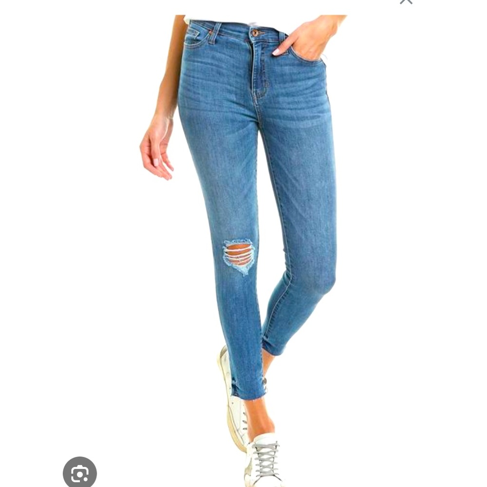 Kendall + Kylie - The Kontour jeans -  curve-hugging skinny Ripped Jeans Sz 27